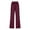 Wine, variant on Womens Plus Size,Women Casual Solid Color Elastic Loose Pants Straight Wide Leg Trousers Pants