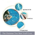 thumbnail image 3 of Christmas Tree Skirt Shimmer Tree Skirt Sequin Tree Skirt for Christmas Decoration -1114S (36Inch, Turquoise), 3 of 7