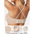 thumbnail image 4 of MINTREUS Womens Strapless Bras Jelly Push Up Bandeau Bra Non Slip Wireless Supportive Padded Bras Seamless Comfortable Tube Bra, 4 of 9