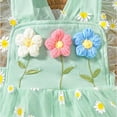 thumbnail image 7 of TOWED22 Baby Girl Clothes Newborn Romper Dress Infant Lace Ruffle Sleeveless Summer Outfits with Headband 0-12 Months Green,12-18 M, 7 of 7