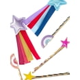thumbnail image 3 of Wonder Nation Star and Rainbow Hair Clip Set, 6-Piece, 3 of 3