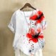 thumbnail image 2 of Vestidos Casuales Para Mujer, Blusas De Mujer De Moda Blusa tipo túnica informal de lino con estampado de peces y botones de manga corta para mujer, 2 of 4