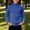 Blue, variant on Kids Girls Long Sleeve Ruffle Mock Neck Top Heather Gray Essential Layering Tee,Size 0-3 T