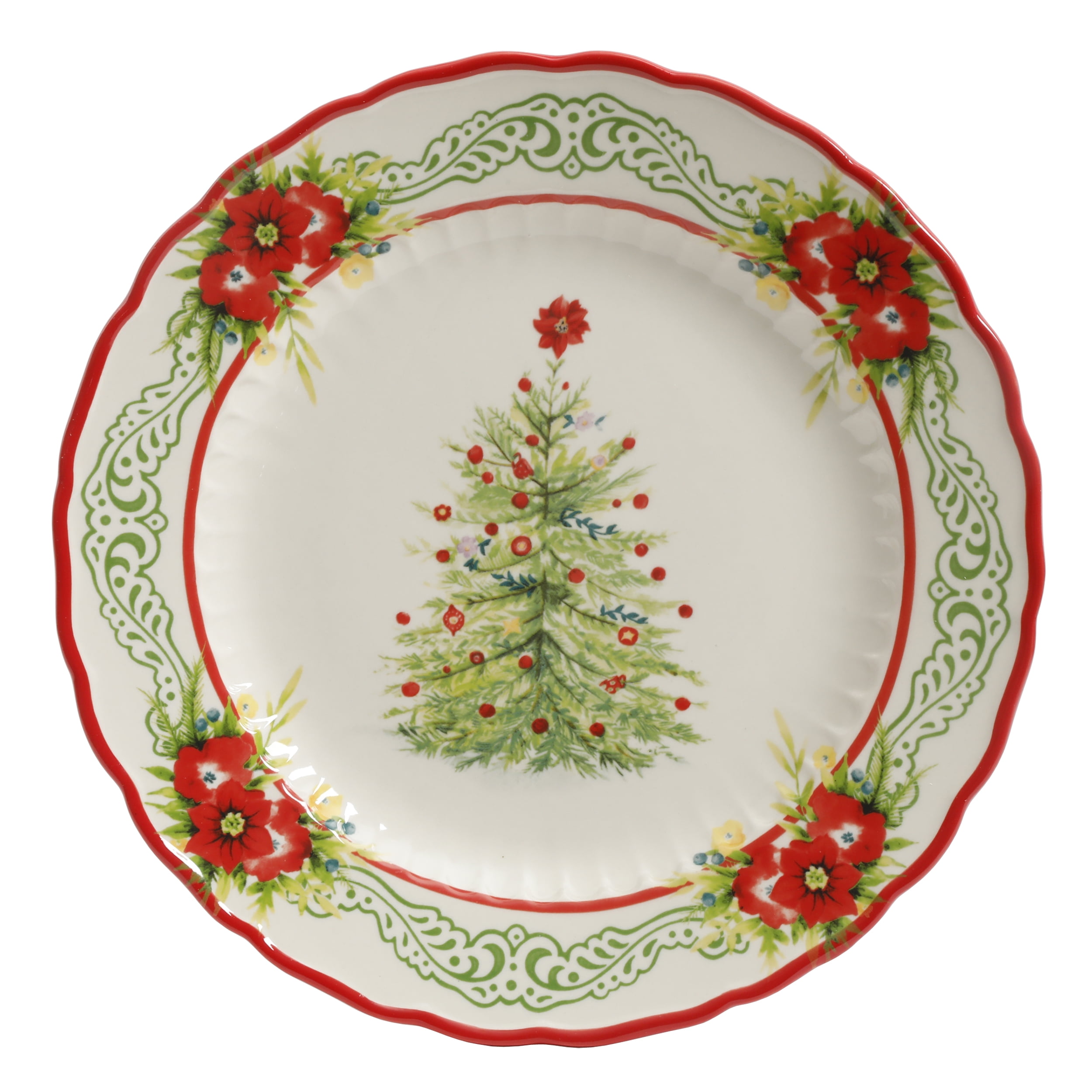 Holiday 8.8Inch Salad Plates Set of 4 Christmas Holiday Dining Pioneer