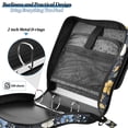 thumbnail image 4 of FORMRS Zipper Binder with Shoulder Strap 2-inch Ring 500 Sheet Capacity File Bag, Navy Floral Pattern, 4 of 5