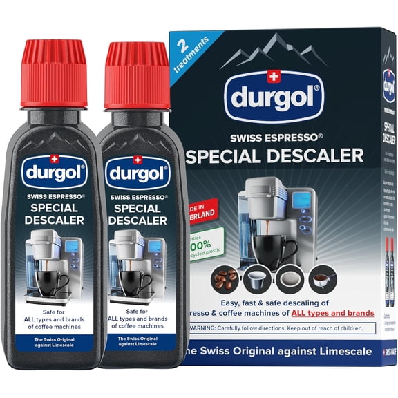 Swiss Espresso, Descaler and Decalcifier for All Brands of Espresso Machines and Coffee Makers, 4.2 Fluid Ounces (Pack of 2)