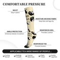 thumbnail image 2 of Rateoe Panda Doing Yoga Compression Socks for Women and Men 20-30mmHg-Circulation Support Socks Knee High Nurse Pregnant Running Medical and Travel Athletic, 2 of 7