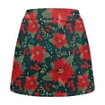 thumbnail image 6 of Yuyamidu Poinsettia Golf Skorts for Woman with Pocket Christmas Tennis Athletic Skirt Lightweight Running Skort Casual Stretchy Workout Sports Skorts Size L, 6 of 8