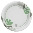 thumbnail image 7 of Pathways Soak-Proof Shield Mediumweight Paper Plates, WiseSize, 6.88" dia, Green/Burgundy, 500/Carton, 7 of 7