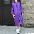 thumbnail image 2 of Pitauce Rain Ponchos Raincoats for Kids, Portable Reusable Boys Girls Rain Jackets with Hood for Hiking Camping Outdoor, 2 of 4
