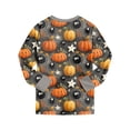 thumbnail image 5 of 3-4 Years Tween Girls Short Sleeve Print Shirts Tops Pants Outfits Pj Set For Girls Halloween Pajama Set, 5 of 9