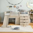 thumbnail image 4 of Costway Twin Low Loft bed with Slide Ladder Storage Drawers Play Game Space Wooden, 4 of 10
