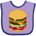 thumbnail image 3 of Inktastic Hamburger Lover Boys or Girls Baby Bib, 3 of 4