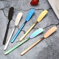 thumbnail image 1 of Cuchillo de mantequilla de acero inoxidable 304 Espátula coreana de mango largo para mermelada y mantequilla Cuchillo occidental para manga pastelera, 1 of 5