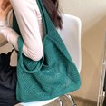 thumbnail image 2 of Bolso Tejido para Mujer Playa Informal Bolsos Hombro Mujeres Gran Capacidad Malla Retro Hueco Viajes Compras Bolsas Verano, 2 of 9