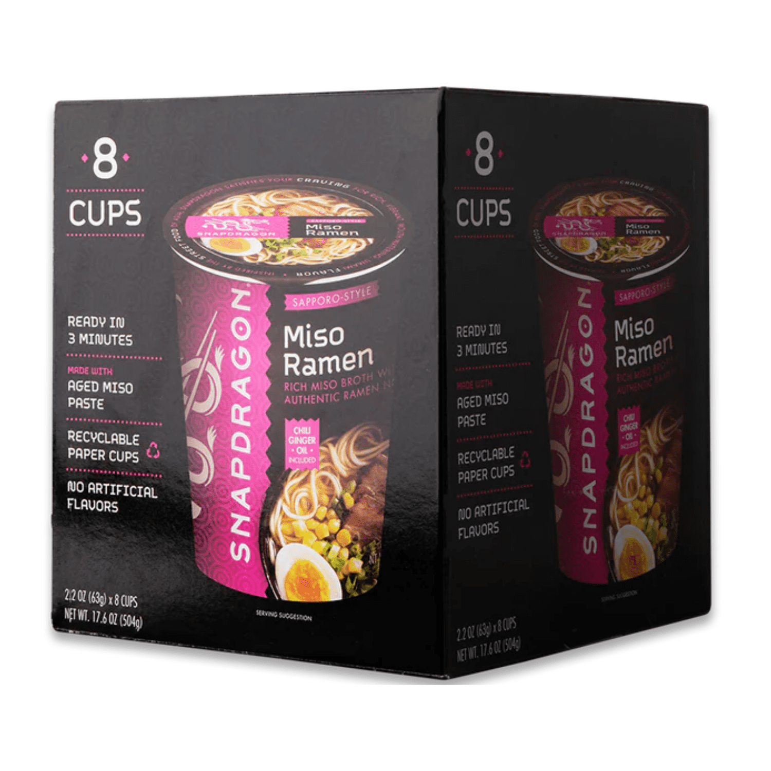 Snapdragon SapporoStyle Miso Ramen Cups Rich Miso Broth With