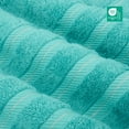 thumbnail image 3 of American Soft Linen Luxury Turkish Hand Towel Set, 100% Cotton 4 Piece Hand Face Towels for Bathroom and Kitchen, Turquoise, 3 of 9