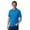 Aquamarine, variant on Men’s Short Sleeve Pique Polo Shirt, Cotton Blend, Regular Fit, Front Pocket