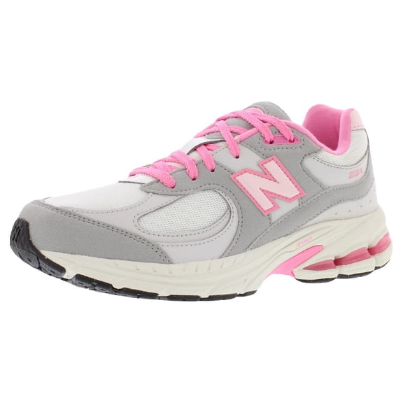 New Balance 2002 GS Girls Shoes Size 6.5, Color: Grey/Pink