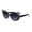 Black, variant on Girls Kid Size Polka Dot Bow Thick Plastic Oval Sunglasses Yellow
