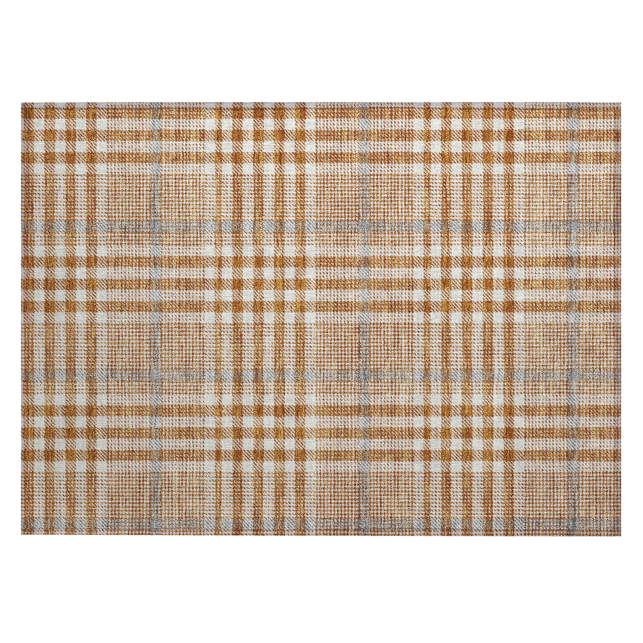 Addison Rugs Chantille Indoor/Outdoor Transitional Geometric, Abstract Paprika Washable Rectangle Rug, 1'8" x 2'6"