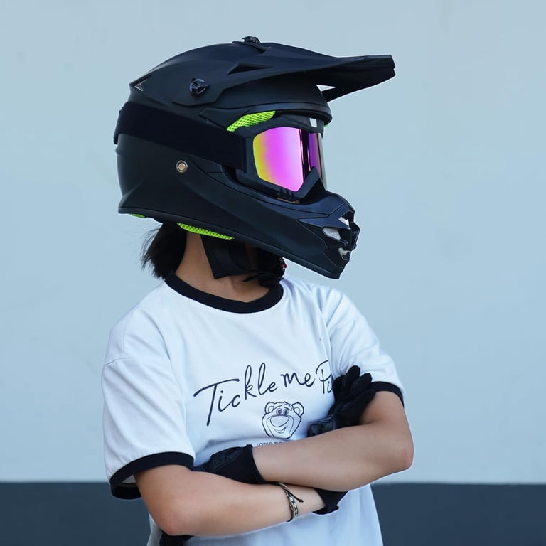 girls motorcycle helmet Harley Quinn Girl Helmet Helmet Amazing Rainbow Ponytails Make your helmet unique with these small pink horns Motorcycle helmet stickers for women