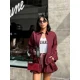 thumbnail image 4 of Chaqueta básica con bolsillo y cremallera para mujer, abrigo informal de manga larga con solapa para ir al trabajo, ropa de calle para otoño, 2024, 4 of 5