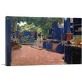 thumbnail image 1 of ARTCANVAS Blue Courtyard Canvas Art Print by Santiago Rusinol - Size: 26" x 18" (0.75" Deep), 1 of 9