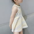 thumbnail image 4 of Toddler Kids Baby Girls Halter Dress Princess Party Tutu Summer Sleeveless Dresses, 4 of 10