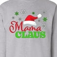 thumbnail image 3 of Inktastic Mama Claus with Christmas Santa Hat and Snowflakes Adult Sweatshirt, 3 of 4