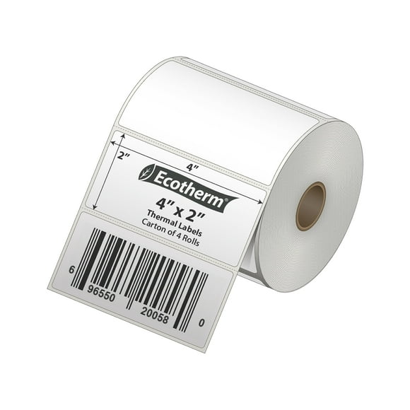 Etiquetas térmicas 3040 de 4 x 2 cm, 4 rollos, para Zebra, Munbyn