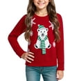 thumbnail image 3 of Actgleam Boys Christmas Sweaters Holiday Winter Girls Long Sleeve Crewneck Pullover Knit Tops,9-10Year, 3 of 9