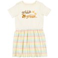thumbnail image 3 of Inktastic Gobble Gobble Thanksgiving Girls Toddler Dress, 3 of 5