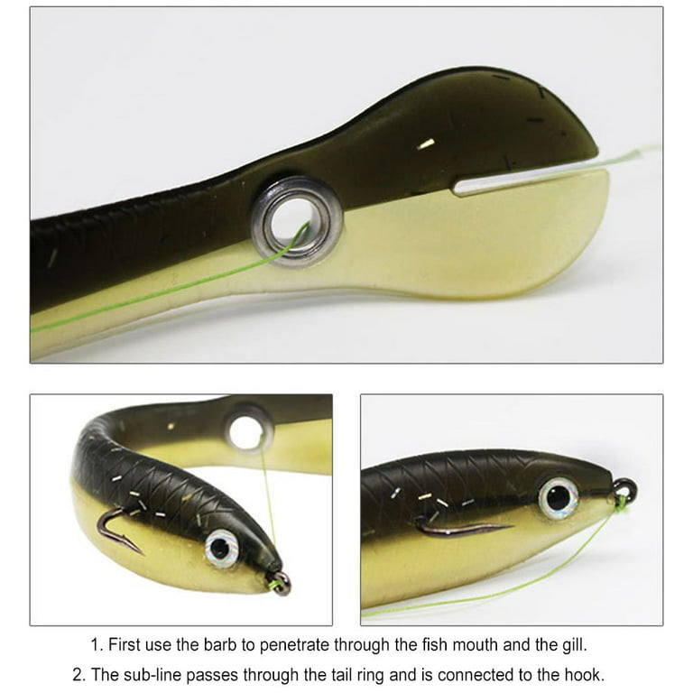 Soft Bionic Fishing Lure,Bionic Fishing Lure for Saltwater & Freshwater, Creative Realistic, Size: 10 cm / 3.93 Inches, Brown