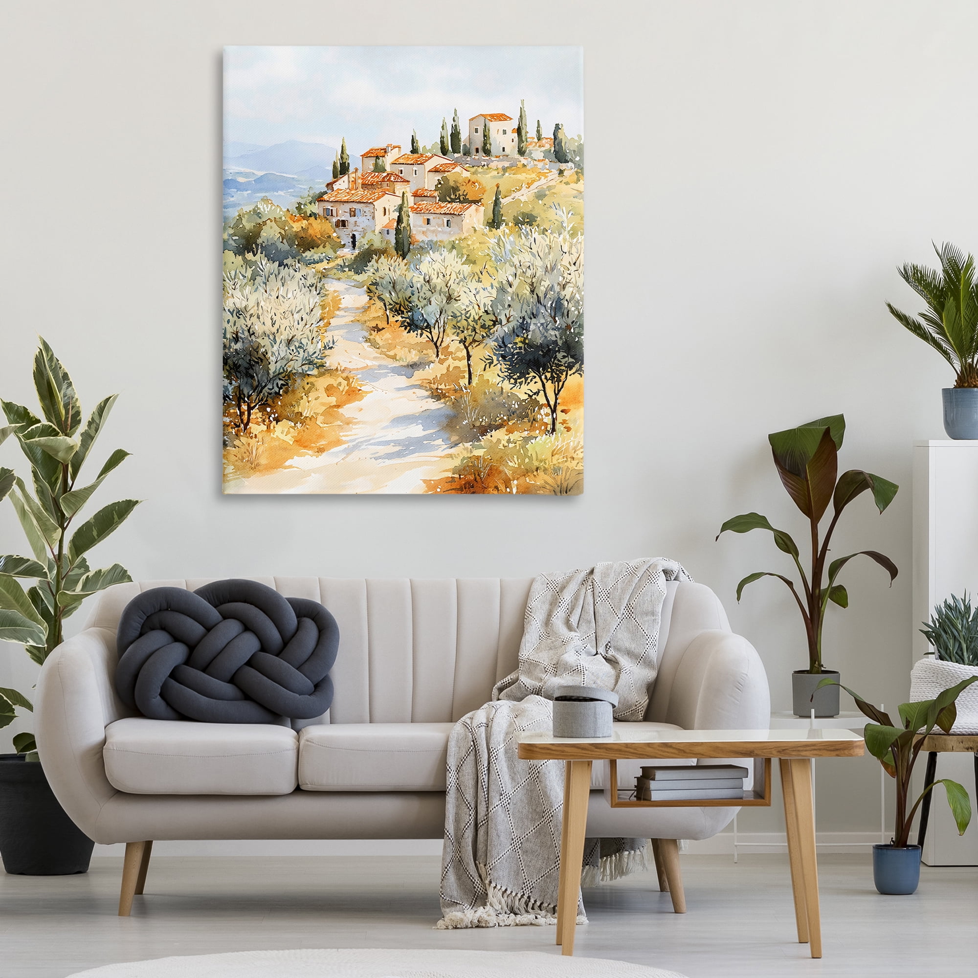 Stupell Industries Tuscan Hilltop Village View Canvas Wall Art, design by LSR Design Studio