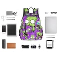 thumbnail image 6 of Invader Zim Backpack Student School Bag Bookbag Satchel Lightweight Unisex Daypack Knapsack Rucksack, 6 of 8