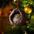 thumbnail image 6 of Forest Animal Acorn Ornaments,Acrylic 2D Animal Christmas Ornaments,Hanging Vintage Christmas Ornaments for Christmas Tree,Hanging Gift for Animal Lovers Home Party Decor 2.75 Inch, 6 of 8