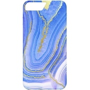 onn. iPhone 6 Plus, 6s Plus, 7 Plus, & 8 Plus Agate Fashion Phone Case, Blue