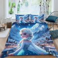 thumbnail image 2 of Frozen Themed Bed Sheet Set Three Piece Set 90*90 in Comfortable And Skin Friendly Unique Design Creating A Star Studded Night, 2 of 6