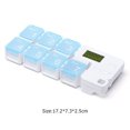 thumbnail image 4 of Organizador Smart 7-Day Pill Organizer Timing Reminder Medicine Weekly Box (Azul B) Wdftyju Libre de BPA, 4 of 4