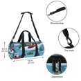 thumbnail image 5 of Christmas DuffleBag 17.7" with Shoe Bag, Sports Bag, Soccer Bag, Luggage Bag - Zipper Pocket, Large Capacity, 5 of 6