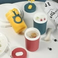 thumbnail image 2 of Breakfast Cereal Cup Double Oatmeal Cup With Lid Spoon Cup Portable Milk Cup Portable Fashion Soup Cup For School Office Outdoor Travel Student, 2 of 6