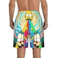 thumbnail image 3 of Men's Simpsons Beach Shorts Hot Summer Swim Trunks Sports Running Bathing Suits with Mesh Lining, 3 of 6