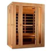 Maxxus Sauna Maxxus 3-Person Corner Low EMF (Under 8MG) FAR Infrared Sauna (Canadian Hemlock)