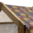 thumbnail image 5 of Colorful Pet House, Stitch-Like Digital Mix Motifs Pattern with Inner Triangle Round Shapes Image, Outdoor & Indoor Portable Dog Kennel with Pillow and Cover, 5 Sizes, Multicolor, by Ambesonne, 5 of 5
