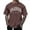 Brown, variant on Shirts For Men Mens Hipster Hop Elong Round Hemline Crewneck T-Shirt,Dark Gray XL