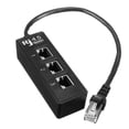 thumbnail image 1 of Cable extensor de red RJ45 macho a 3 puertos RJ45 hembra, divisor LAN Ethernet, 1 of 6