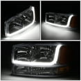 thumbnail image 3 of Nuvision for 99-07 GMC Sierra Yukon LED DRL Smoked Amber Headlights Bumper Signal Lamps, 3 of 12