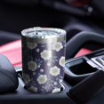 thumbnail image 5 of 30oz Pioneer Flower Floral Print Pattern Tumbler, Double Wall Vacuum Insulated Cup, BPA-Free Leak Proof Lid & Reusable Straws, Hot 12h, Cold 34h, 5 of 6