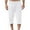 White, variant on Capri Pants for Men Trendy Relaxed Fit Capris Side Drawstring Solid Color Pants